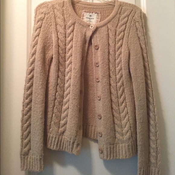 Sweaters - Tan Cardigan Sweater
